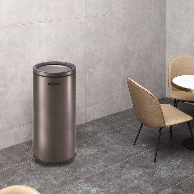 سلة قمامة 50 لتر بغطاء متأرجح من ARMN Tramontina - أسود