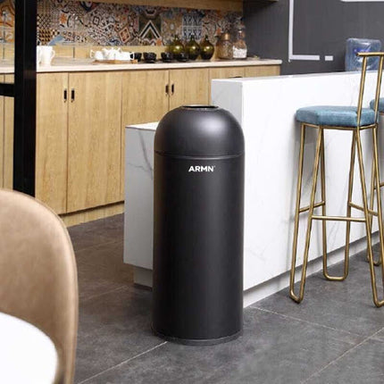 سلة قمامة 50 لتر بفتحة علوية من ARMN Tramontina - أسود