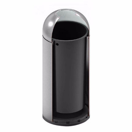 سلة قمامة 50 لتر بفتحة علوية من ARMN Tramontina - فضي