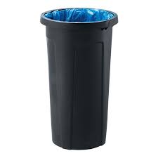 سلة قمامة 50 لتر بفتحة علوية من ARMN Tramontina - فضي