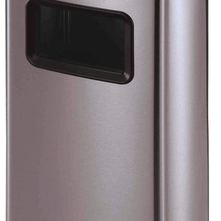 سلة قمامة 30 لتر بمنفضة سجائر من ARMN Tramontina - فضي