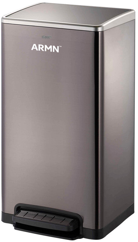 سلة قمامة 50 لتر ببدالة من ARMN Tramontina - أسود