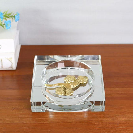 منفضة سجائر كريستال مربعة 18 سم من ARMN Century