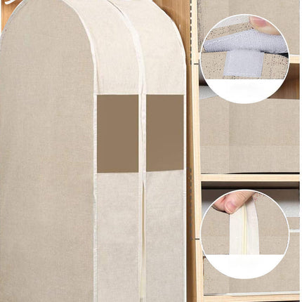 حقيبة تخزين ملابس TidyFold من ARMN - بيج (قابلة للغسيل، حماية )