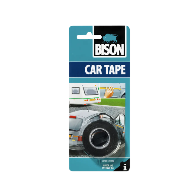 BISON Double-Sided Adhesive Tape for Cars, 1.5 m x 19 mm (6305461)