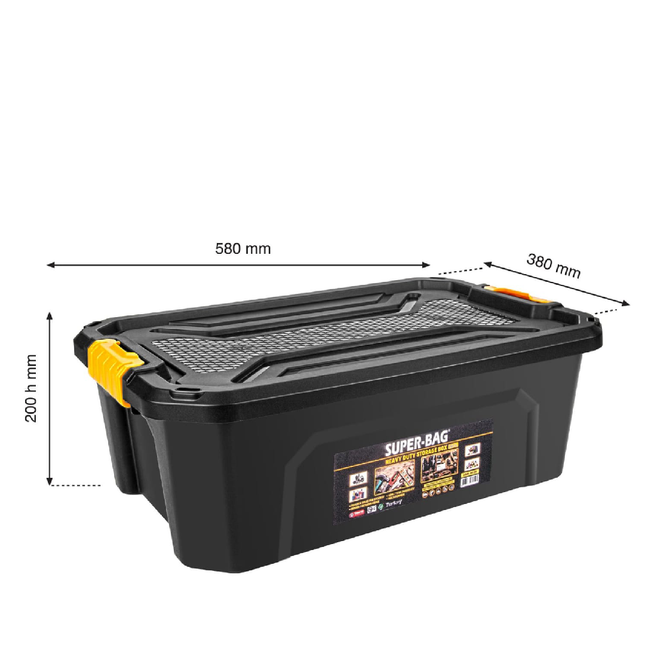 صندوق تخزين عالي التحمل من سوبر باج 30 لتر