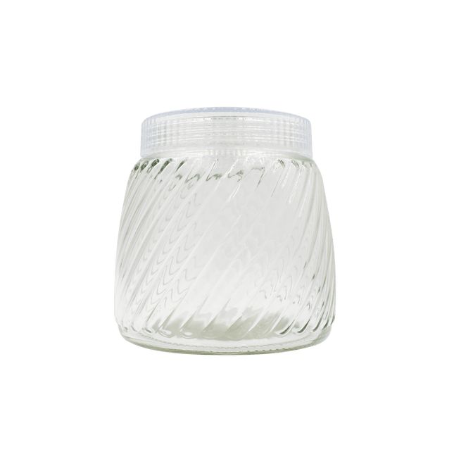 وعاء تخزين زجاجي