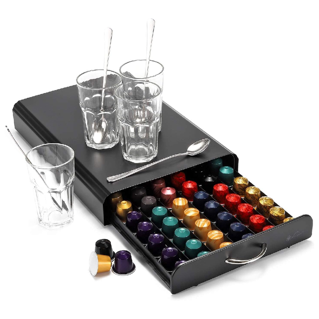 حافظة كبسولات قهوة درج تخزين من ميجا 60 كبسولة