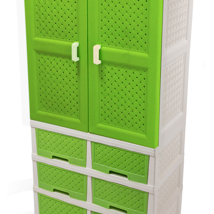 خزانة بلاستيك كلاسيكية بـ 6 أدراج لتنظيم سهل وأنيق للمنزل من سامبا