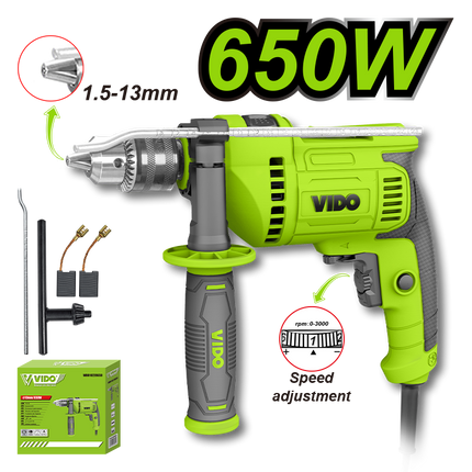 درل كهرباء فيدو 650واط جوزة حديد WD010220650