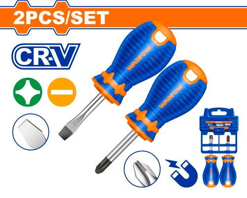 طقم مفكات طبة 2 قطعة CRV  وادفو  WSS1202  -عمان هاردوير