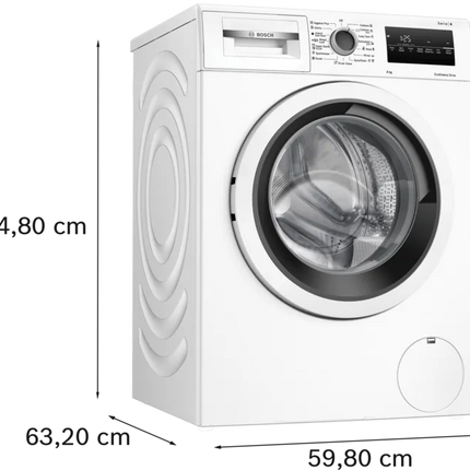 غسالة فل اتوماتيك سعة 8 كيلوجرام، 1200 دورة من يوش BOSCH