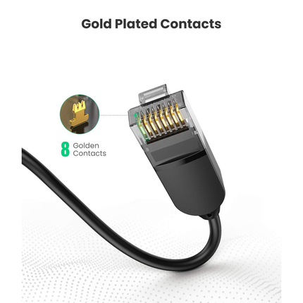 UGREEN CAT 6A Pure Copper Ethernet Cable OD2.8 (Black) | NW122