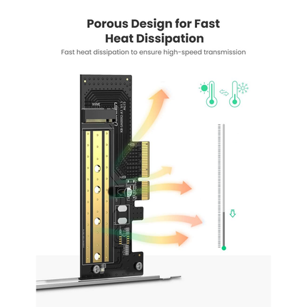 محول UGREEN PCIe 3.0 x4 إلى M.2 NVME / 70503