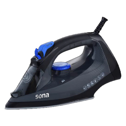 مكوى/مكواة كهربائية بقاعدة من سيراميك قوة 3000 واط وخزان سعة 350 مل ماركة SONA