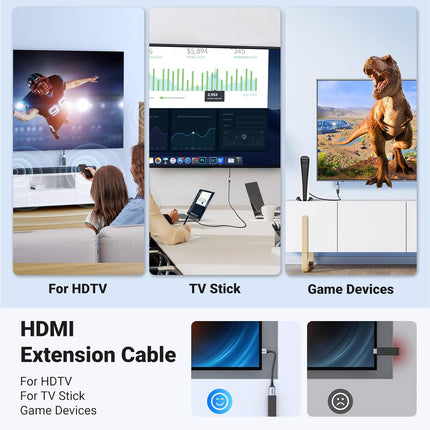 كابل UGREEN HDMI (ذكر) / HDMI (أنثى) 8K بطول 0.15 متر /HD165-15518