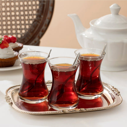 مجموعة لافيم زجاجية للشاي 6 قطع من مدام كوكو