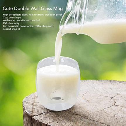 Royal double glass coffee mug