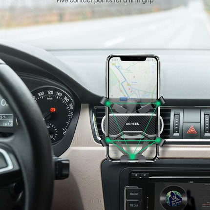 UGREEN Car Phone Holder, Retractable, Air Vent Mount, with Hook /80871