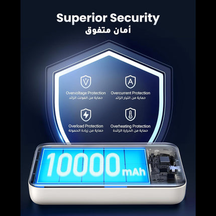 بنك طاقة لاسلكي مغناطيسي من UGREEN Magsafe بسعة 10000 مللي أمبير وقوة 20 واط، معتمد بتقنية Qi، متعدد الألوان/ PB561