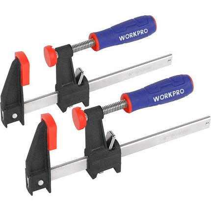 مشبك F مقاس 6 بوصات بمقبض خشبي