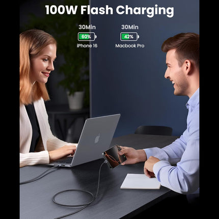 كابل UGREEN USB-C إلى USB-C للشحن السريع بقوة 100 واط بتقنية PD / L512