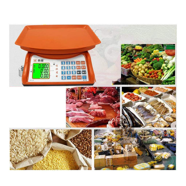 ميزان الكتروني 40كيلو لون برتقالي