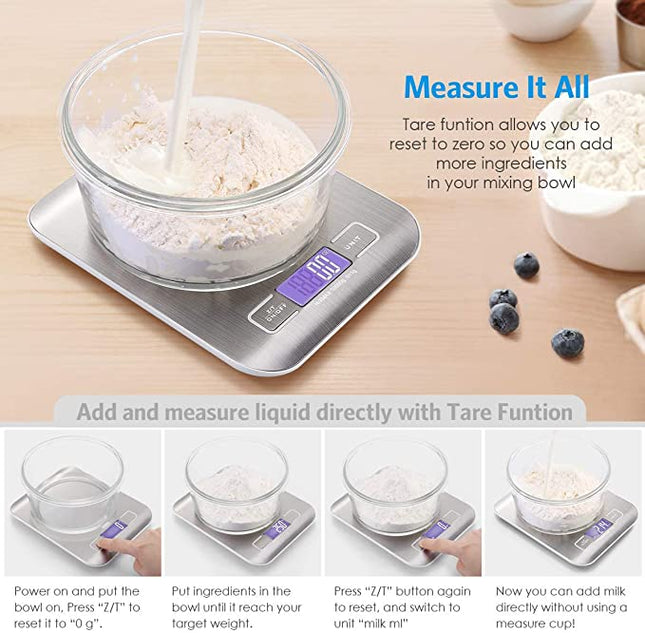 ميزان مطبخ رقمي الكتروني 5 كجم