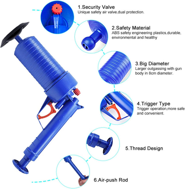 مضخة هوائية لإزالة انسدادات الصرف الصحي