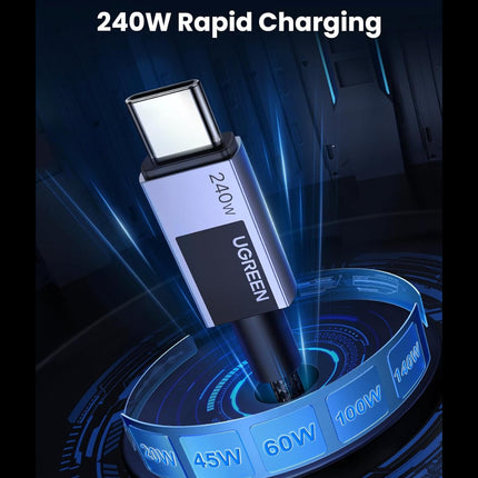 كابل UGREEN USB-C إلى USB-C للشحن السريع PD بقدرة 240 واط /L513