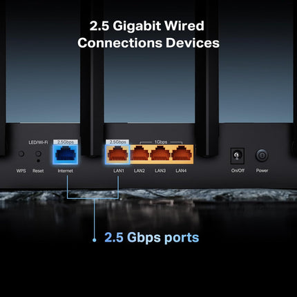جهاز راوتر وايفاي ثنائي النطاق TP-Link Archer BE400 | BE6500