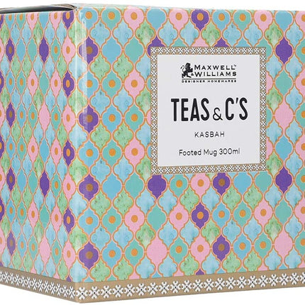Maxwell & Williams HV0119 Teas & C’s Kasbah Coffee Mug in Gift Box, Porcelain, Mint Green, 300 ml
