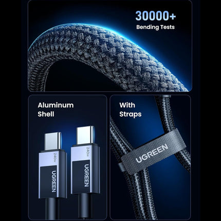 كابل UGREEN USB-C إلى USB-C للشحن السريع PD بقدرة 240 واط /L513