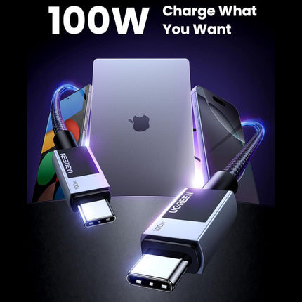 كابل UGREEN USB-C إلى USB-C للشحن السريع بقوة 100 واط بتقنية PD / L512