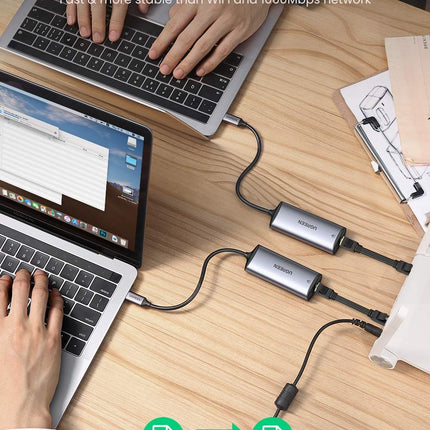 محول إيثرنت USB-C إلى RJ45 2.5G من يوجرين (رمادي فضائي) /70446