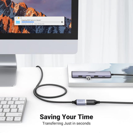 كابل تمديد USB 3.0 ذكر إلى أنثى من Ugreen /US115