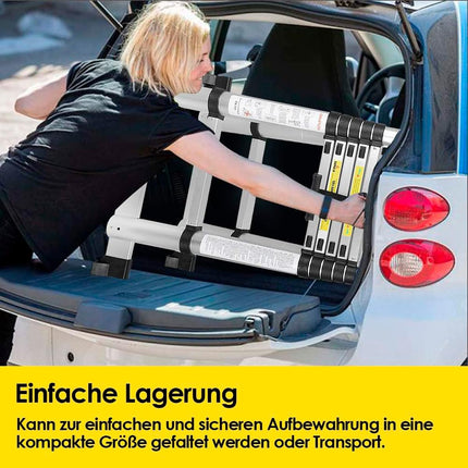 سلم تلسكوب المنيوم من مزايا عدة اطوال