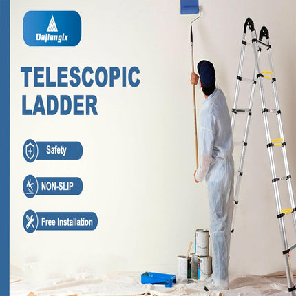 سلم تلسكوب المنيوم من مزايا عدة اطوال