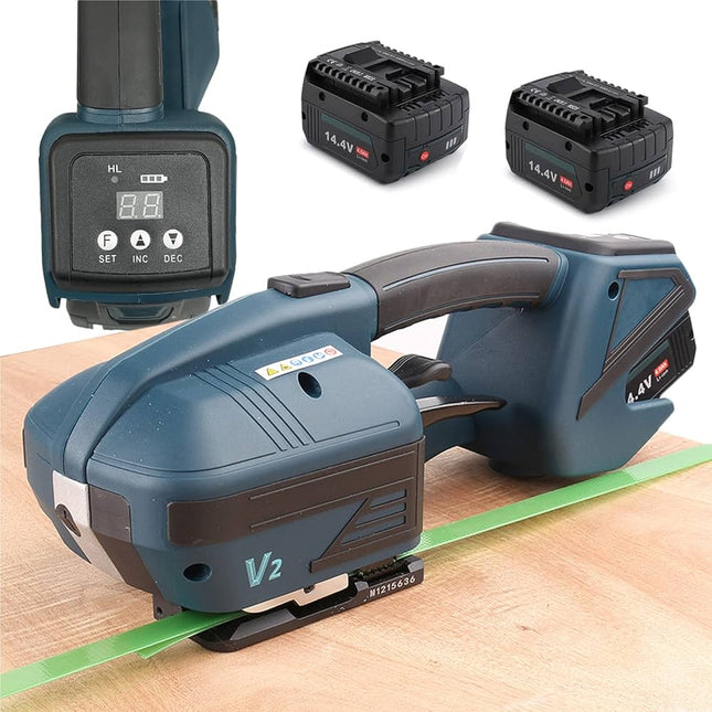 ماكينة تربيط وتحزيم شبر شحن بطاريتين وشاحن