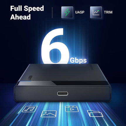 علبة القرص الصلب 2.5 بوصة | UGREEN USB C 2.5 SATA III | 50743