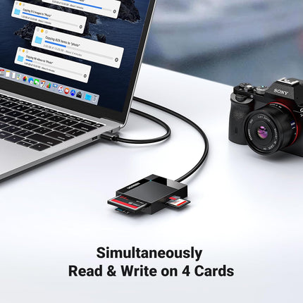 قارئ بطاقات UGREEN 4 في 1 USB 3.0 SD/TF / 30333
