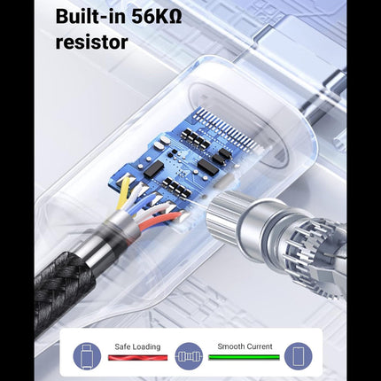 كابل شحن سريع يوغرين USB-A إلى USB-C (أسود) | US288