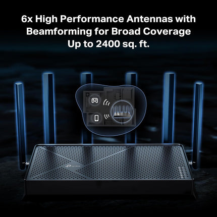 جهاز راوتر وايفاي ثنائي النطاق TP-Link Archer BE400 | BE6500