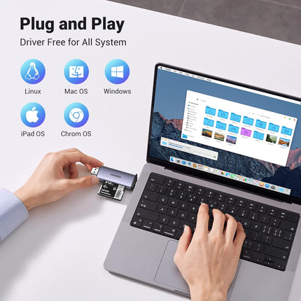 محول قارئ بطاقات USB 2.0 إلى USB C Cfast من UGREEN /50906a