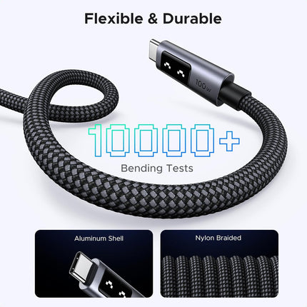 كابل شحن سريع UGREEN Uno USB-C إلى USB-C PD، 5 أمبير كحد أقصى 100 واط / L509