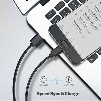 كابل يوجرين US184 USB 3.0A ذكر إلى كابل Type-C ذكر مطلي بالنيكل / US184