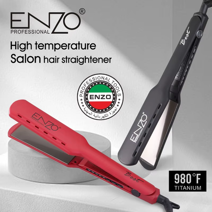 ستريتنر مملس الشعر بطلاء من السيراميك مناسب لجميع انواع الشعر ماركة ENZO