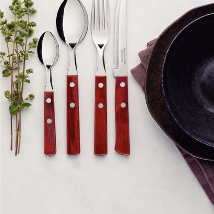 طقم أدوات مائدة 24 قطعة من Tramontina Polywood