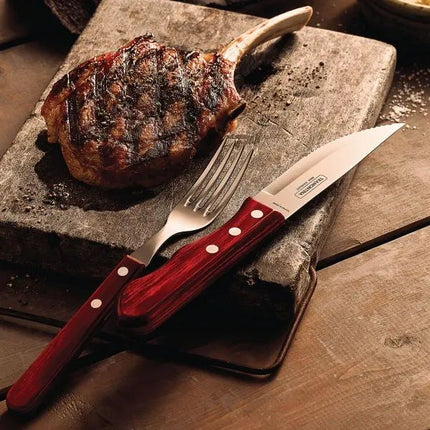 سكين ستيك 15 سم من Tramontina Churrasco Polywood