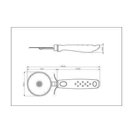 قطاعة بيتزا 19.3 سم من Tramontina Utilita